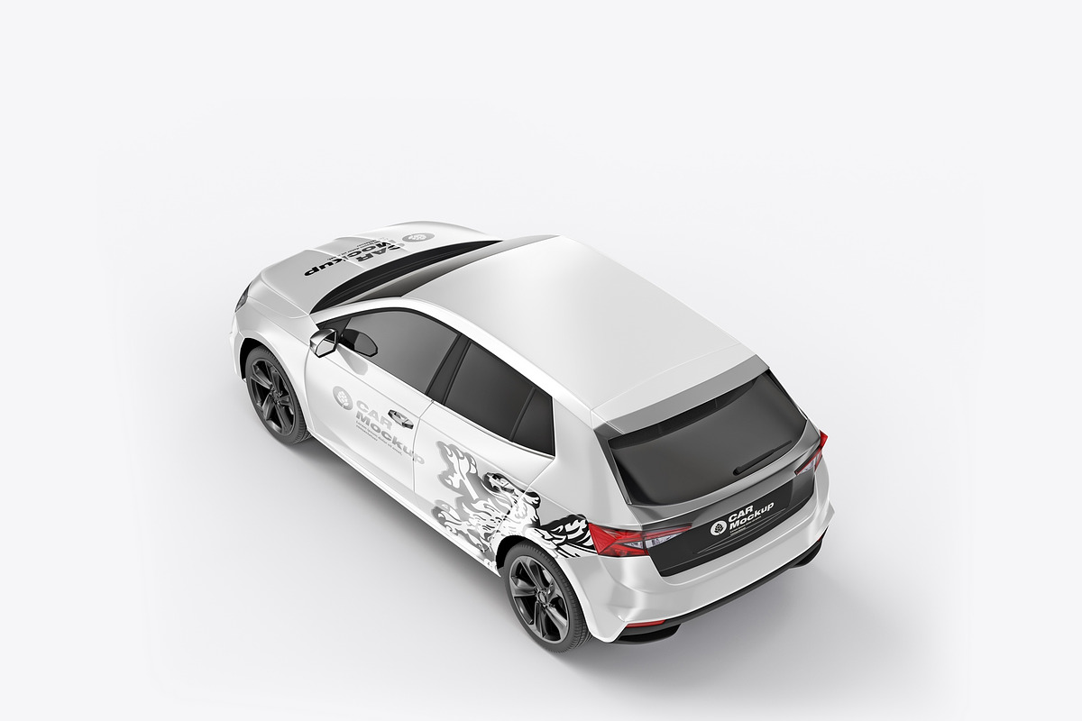Car Wrap Mockup, a Product Mockup by OneVectorStock