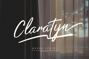 Claratyn Brush Script Font