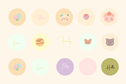 Cute Instagram Highlight Covers, a Social Media Template by HandmadeWithLove (Thumbnail 2 of 3)