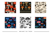 Mushroom Retro Art Patterns, a Pattern Graphic by karenfoleyphoto (Thumbnail 4 of 13)