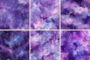 Lavender Painted Galaxy Patterns, a Pattern Graphic by PrintablesByFranklyn (Thumbnail 3 of 4)