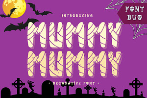 Mummy - Decorative font, a Sans Serif Font by Brown Cupple