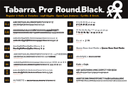 Tabarra Pro Round Black, a Sans Serif Font by deFharo (Thumbnail 1 of 4)