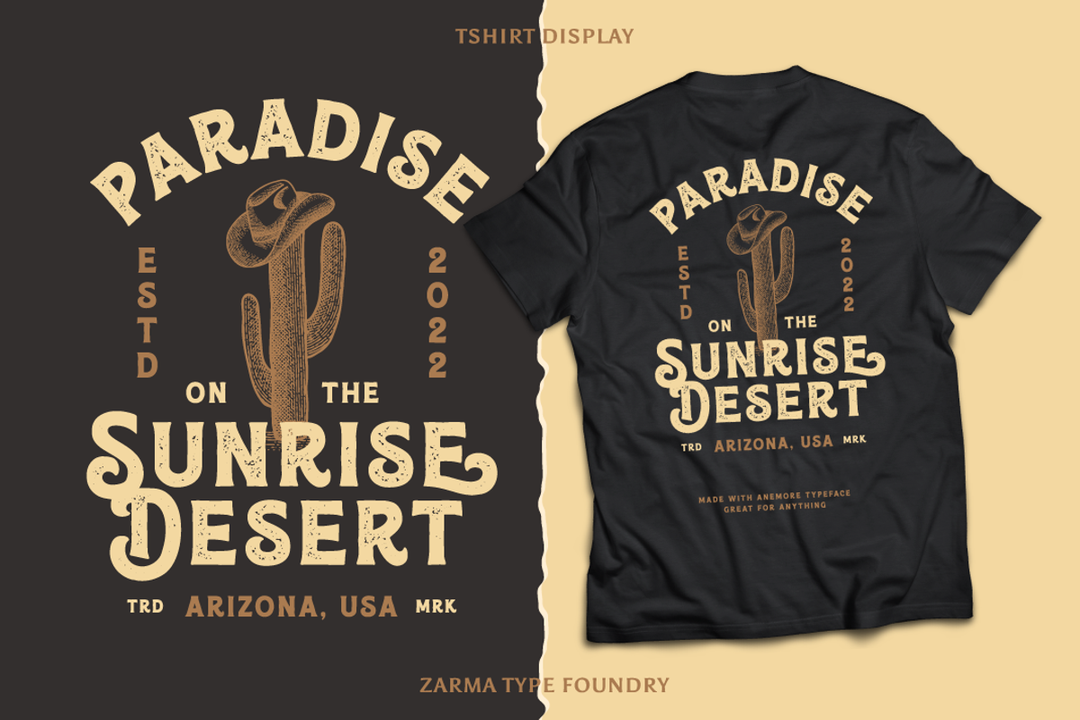 Anerome - Vintage Display Font, a Serif Font by Zarma Type (Photo 3 of 12)