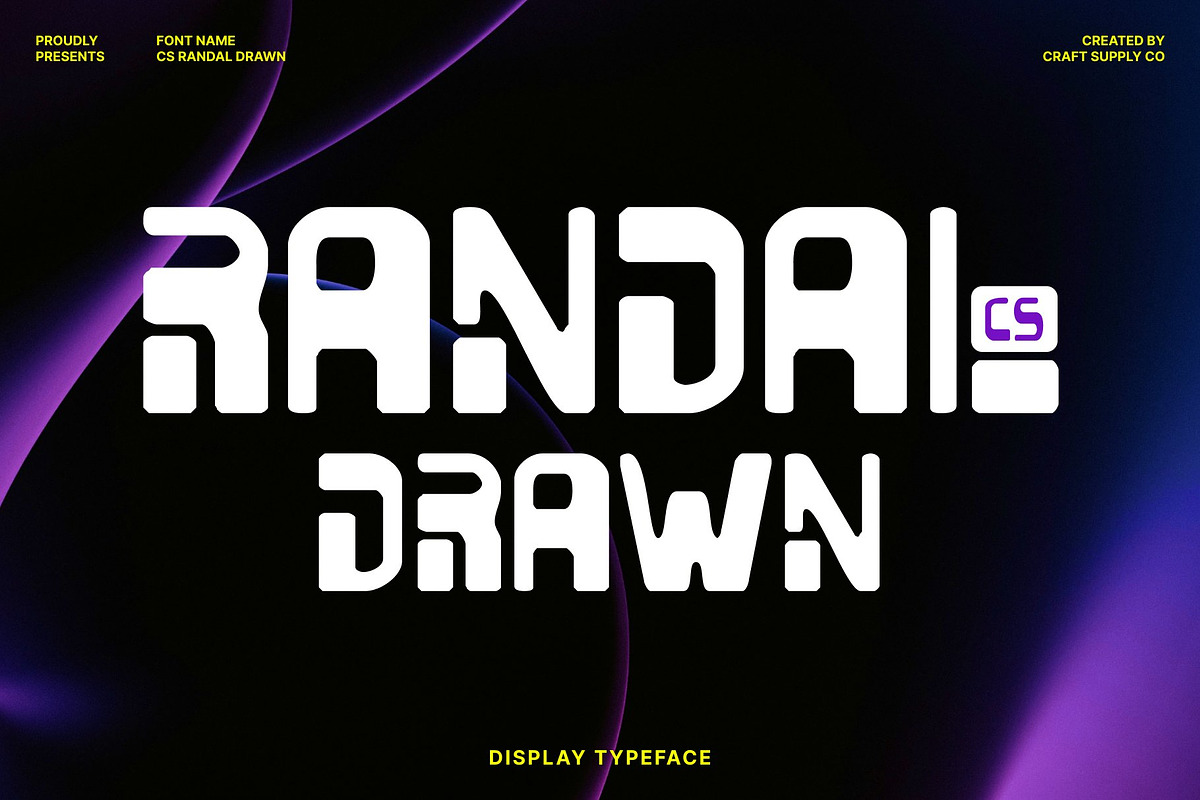 CS Randal Drawn, a Sans Serif Font by Craft Supply Co. (Photo 1 of 9)
