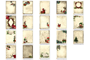 Christmas Alice Journal Paper