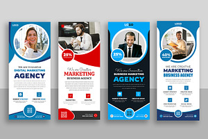 Corporate Roll Up Banner Standee, a Stationery Template by Designgrove