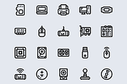 Computer Component Simple Line Icon, an Outline Icon by TRDesignCreativeStud (Thumbnail 2 of 4)