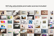 50 canvas mockup bundle creator kit, a Household Mockup by FoundImages (Thumbnail 4 of 54)
