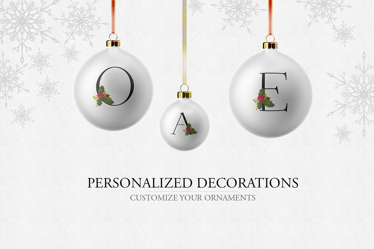 Holiday Alphabet Design Set, a Decorative Illustration by Maggie Stilwell Design (Photo 3 of 10)