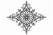 Mandala Silhouette Vector Bundle, an Illustration by Designer_Momina (Thumbnail 7 of 9)