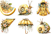 Whimsical Yellow Spring Clipart, an Illustration by Designking (Thumbnail 3 of 5)