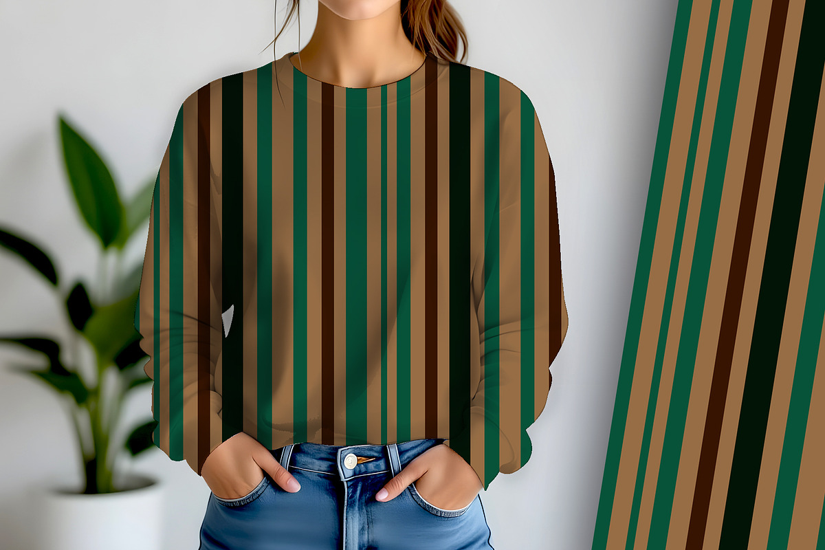 Paper Bag Stripe Seamless Repeat, a Pattern Graphic by Sharon Schwalbe (Photo 4 of 6)