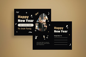 Happy New Year Greeting Card