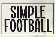 Simple Football | Script Font, a Script Font by Scratchones (Thumbnail 1 of 7)