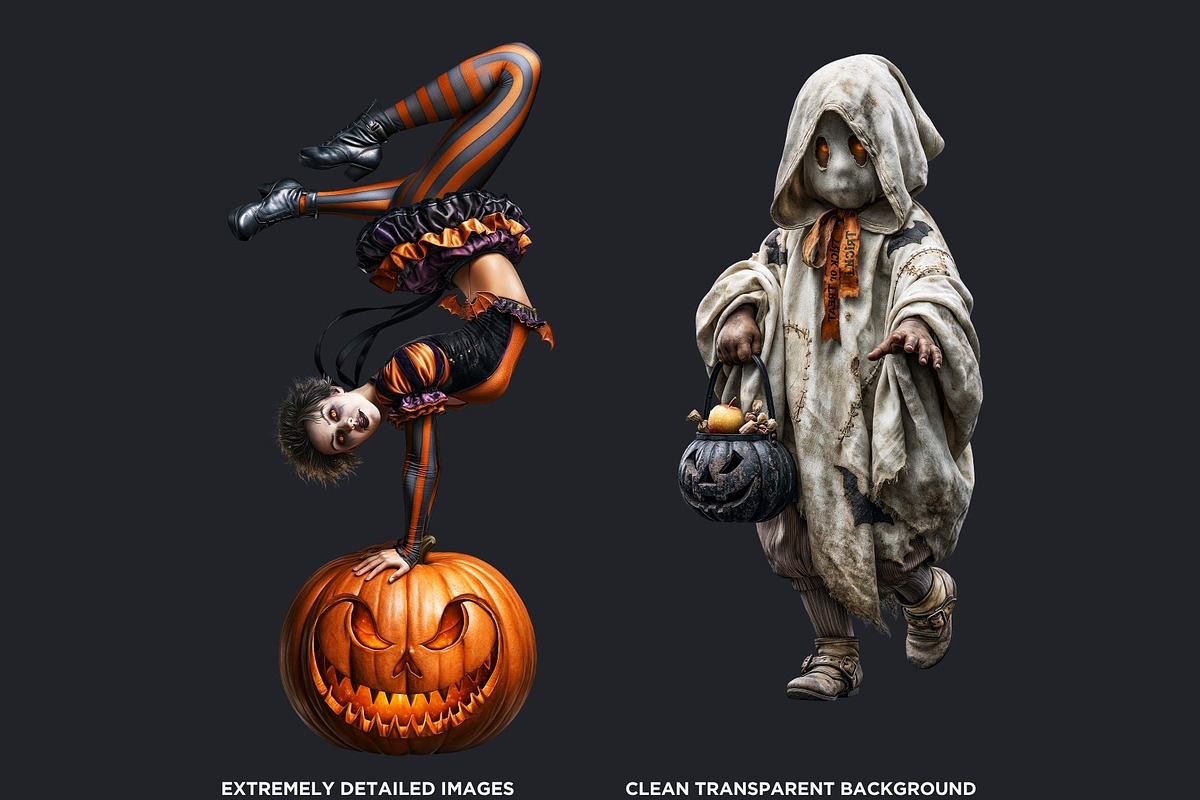 Hallowmere Halloween RPG characters, a Seasonal Illustration by ThatsDesignArt (Photo 3 of 17)