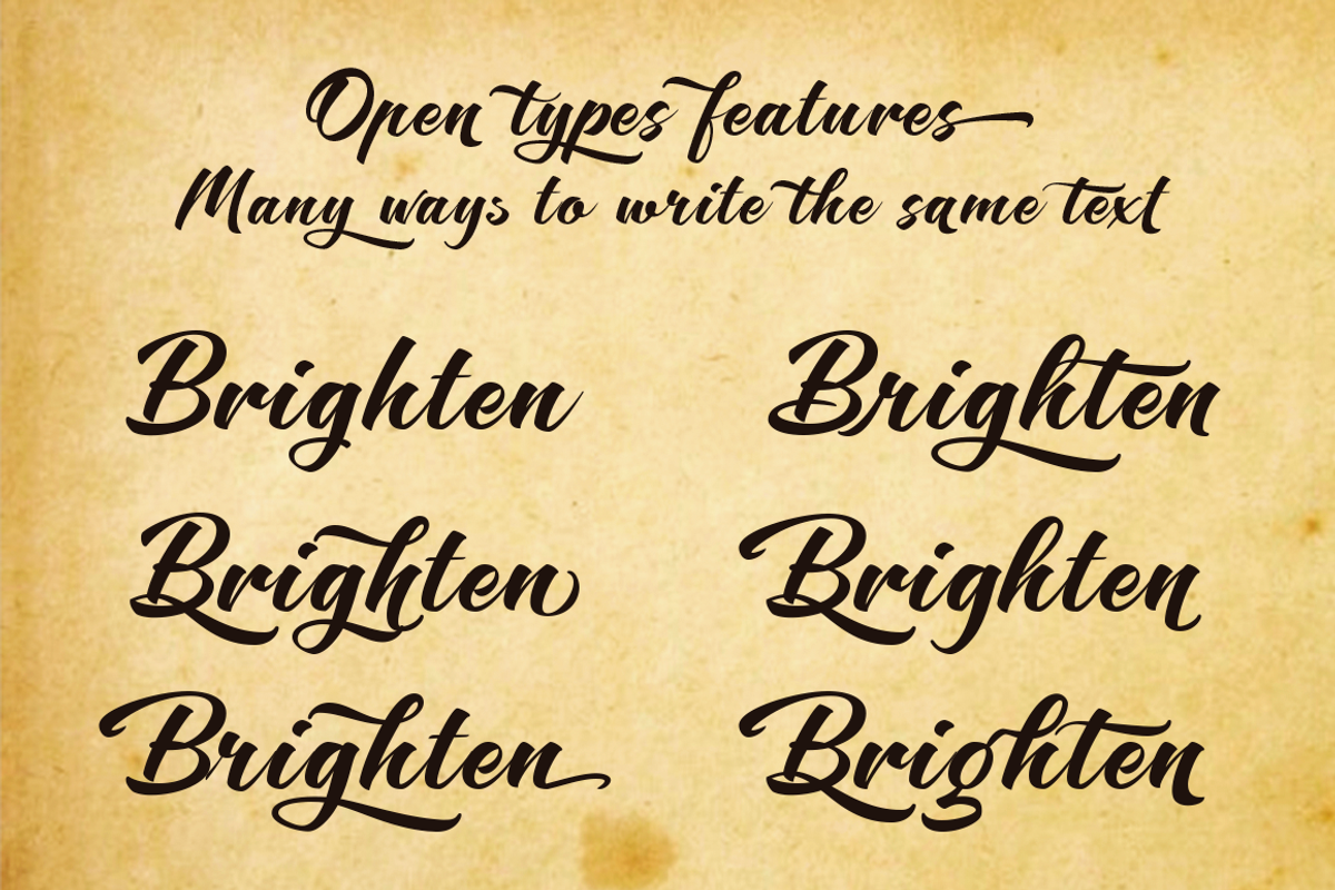 Brighten Round Italic preview 2