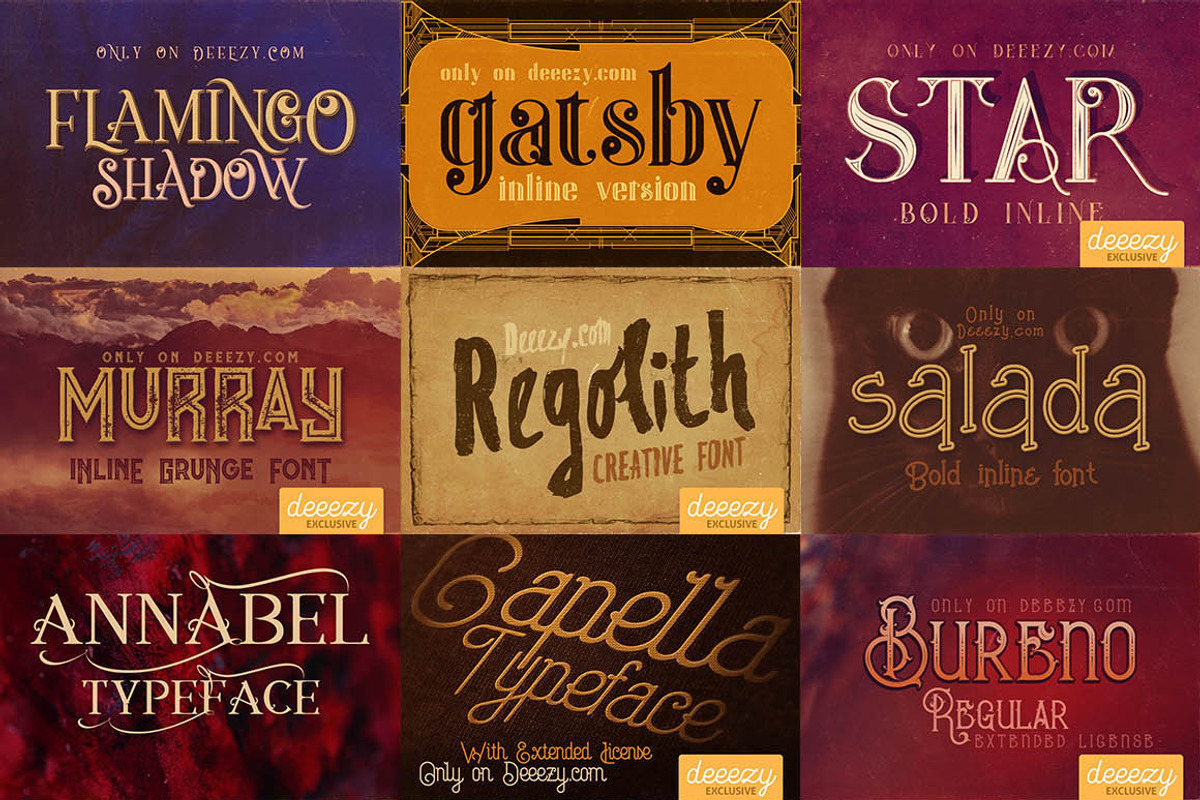 Deeezy ALL Fonts in ONE pack preview 2