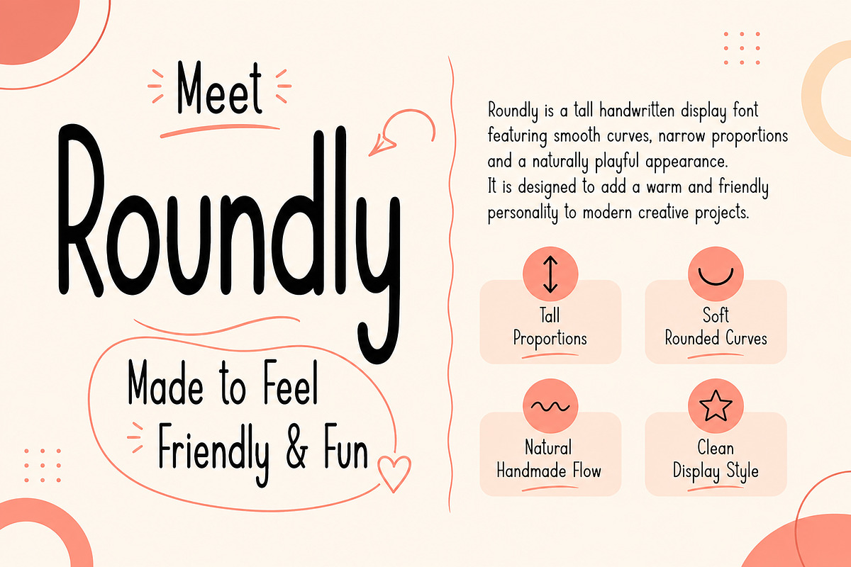Roundly, a Handwritten Font by Wow Magic (Photo 3 of 3)