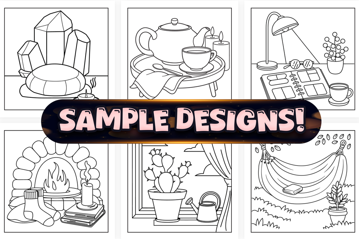 Bold Easy Self Love Coloring Pages, a Seasonal Illustration by Craftsbeefy (Photo 2 of 4)