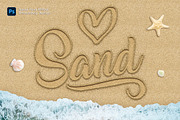 Sand Effect Photoshop Action, an Action Add-On by Andrew Skoch Design (Thumbnail 1 of 8)