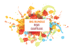 Brushes and Colour Splashes