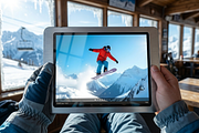 Snowboarder Mountain Air Stock Photo, a Sports & Recreation Photo by Aura Canyon HQ (Thumbnail 9 of 9)