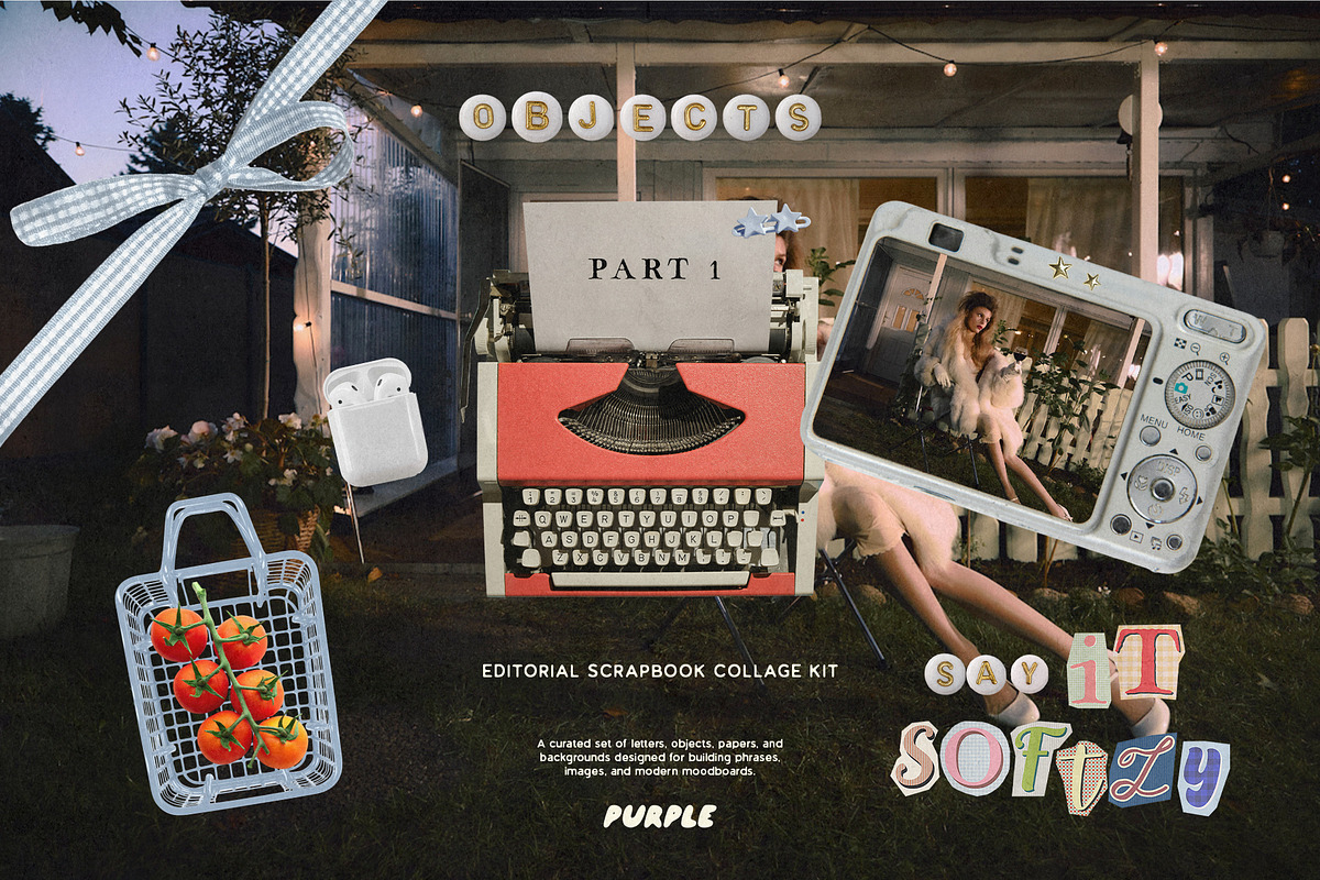 Say It Softly: Scrapbook Collage Kit, an Object Graphic by Purple (Photo 2 of 15)