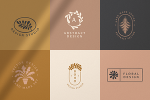 Hand-drawn Logo Design Set