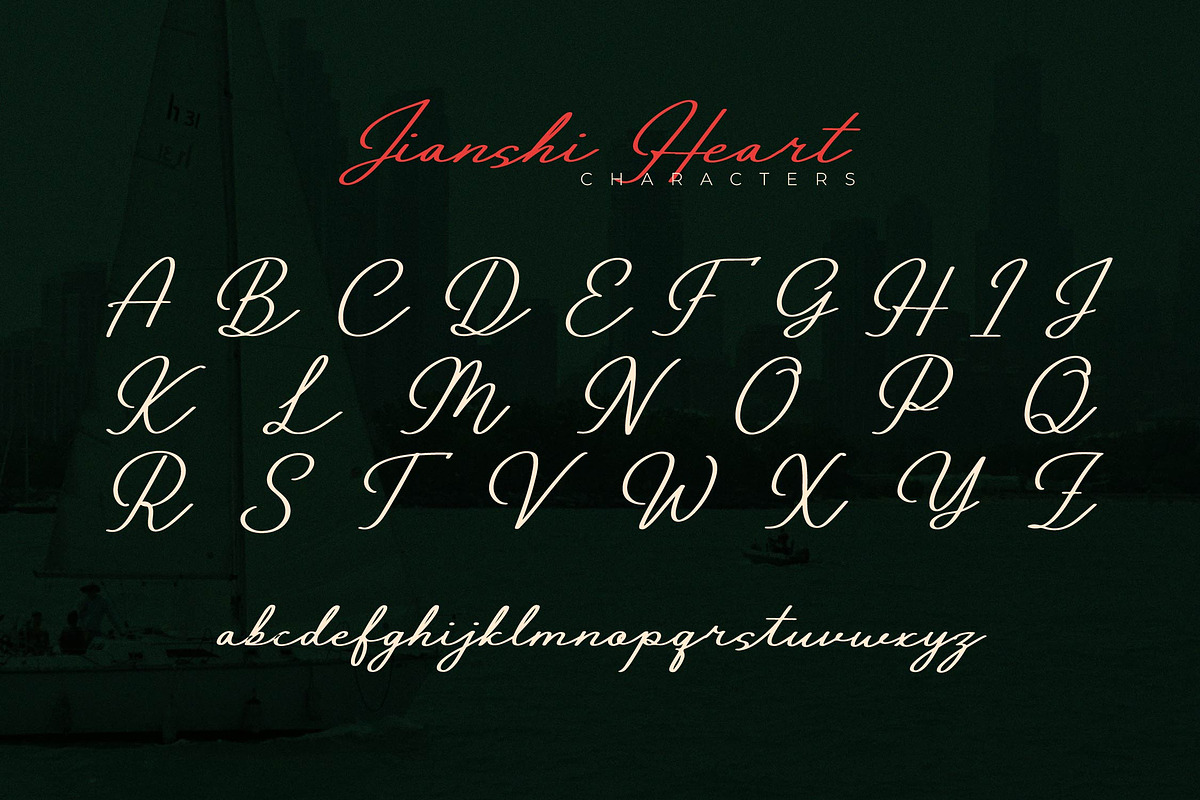 Jianshi Hearth | Monoline Signature, a Script Font by gracetype_studio (Photo 12 of 15)
