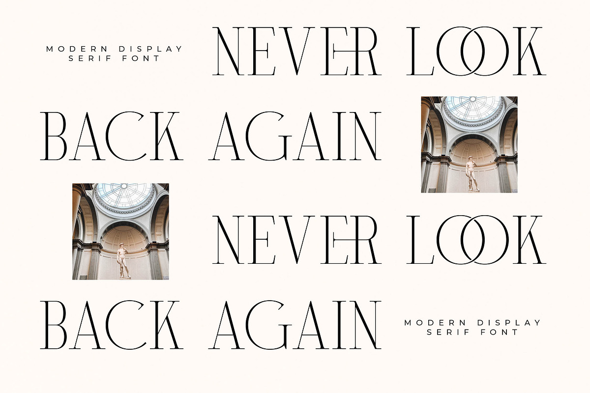 Milegance Modern Display Serif, a Serif Font by Letterena Studios (Photo 11 of 15)