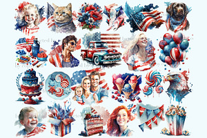 4th Of July Clipart Bundle