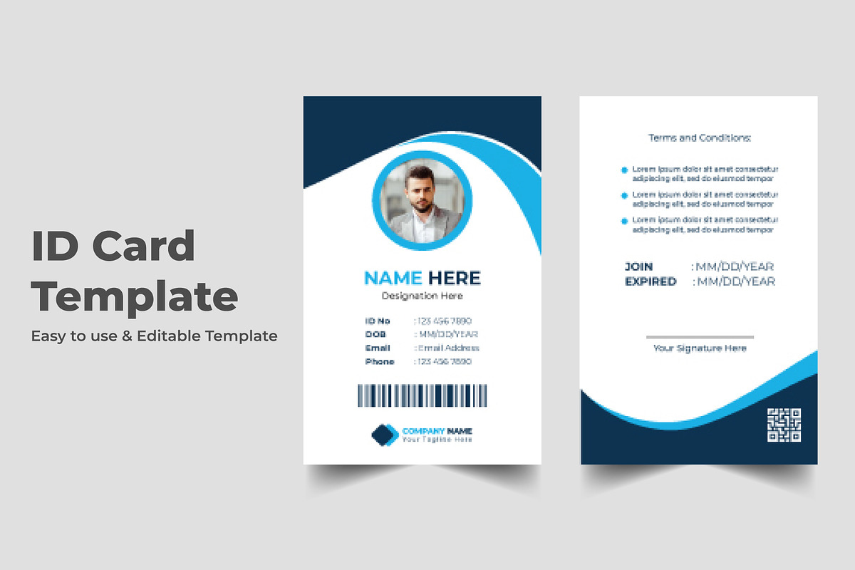 Corporate ID Card Template Design, a Stationery Template by Designgrove