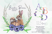 Easter & Spring watercolor clipart., an Illustration by BalanceUA (Thumbnail 1 of 10)