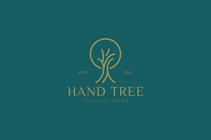 Hand Tree Logo Success Genesis, a Branding & Logo Template by Signatoro