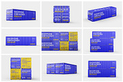 Shipping Container Mockup Set, a Packaging Mockup by mockupatelier (Thumbnail 2 of 12)