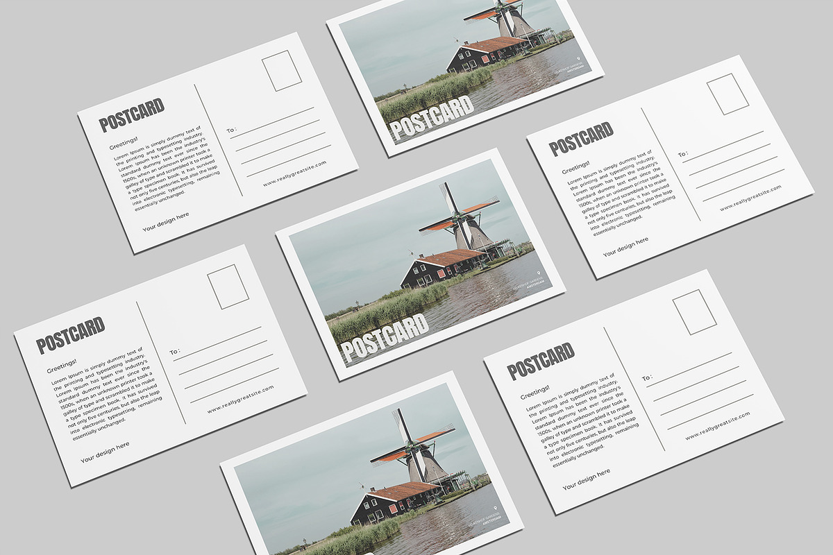 Postcard Mockup - Greeting Card, a Card Template by graphictime (Photo 13 of 14)