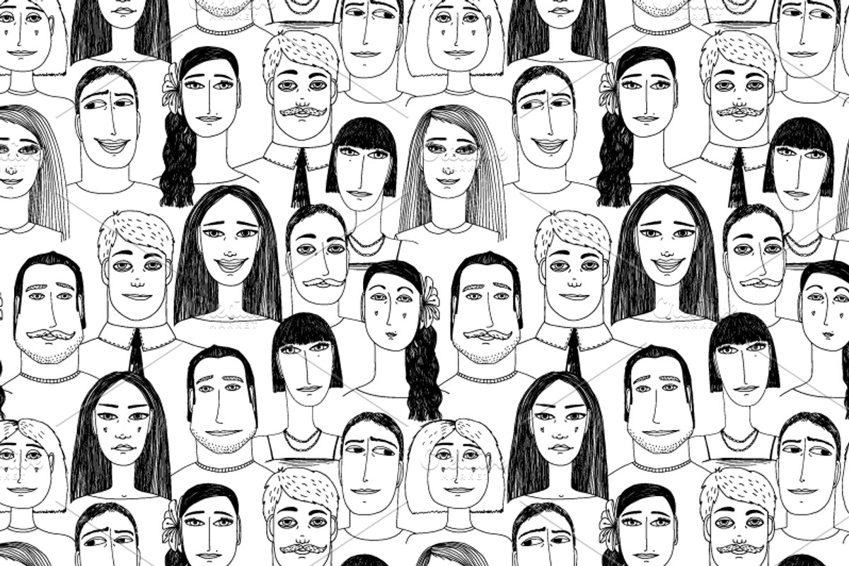 Avatars and patterns, a Pattern Graphic by ianakauri (Photo 9 of 12)