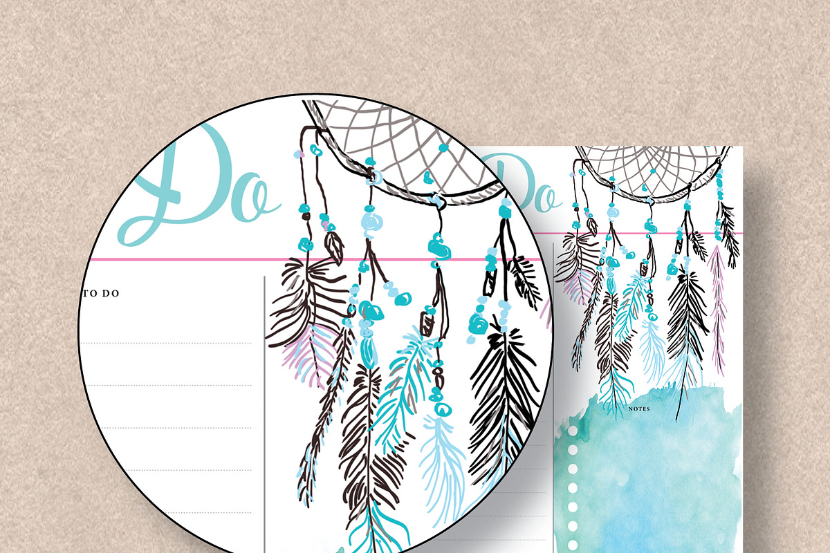 To Do Planner: Half Letter & Letter, a Stationery Template by Stick with Sam (Photo 4 of 4)
