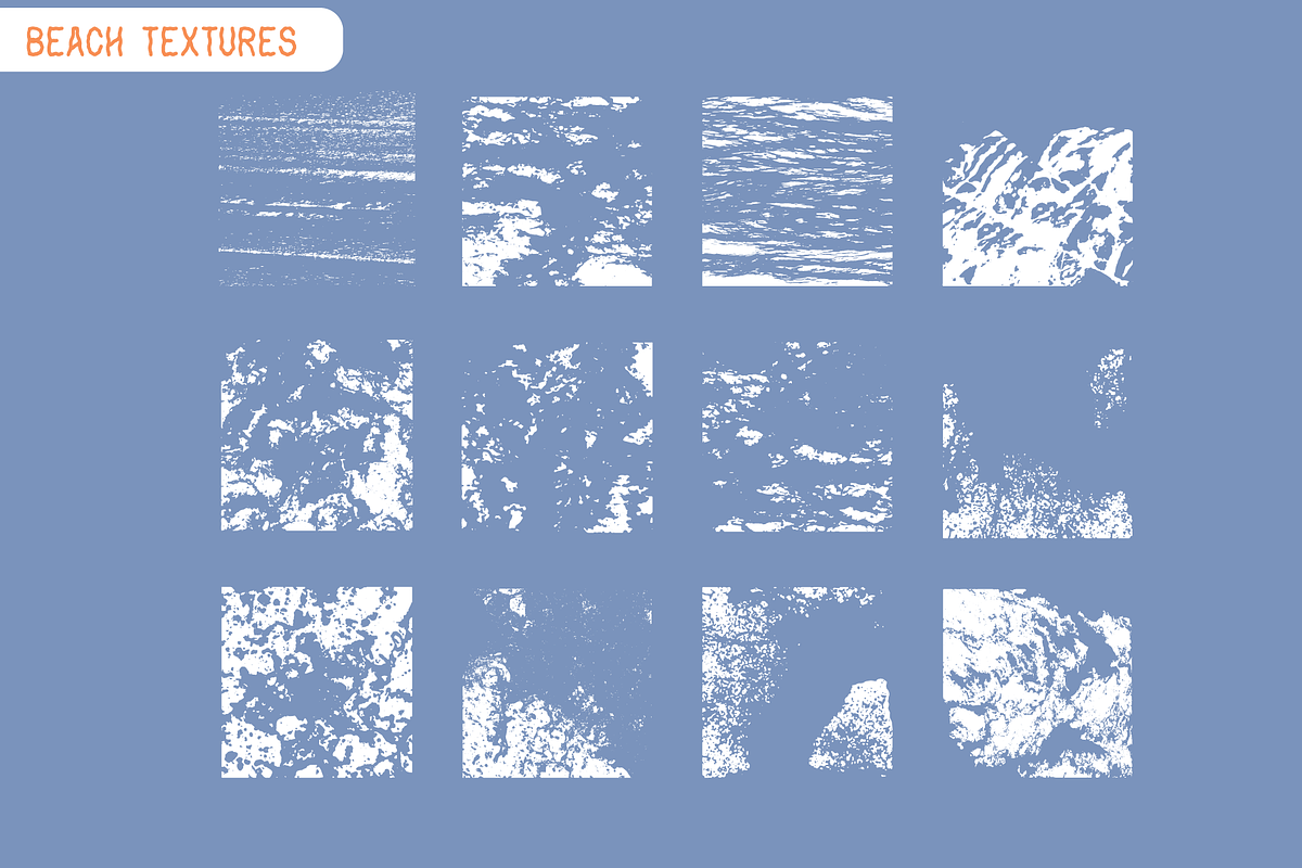 Coastal Fever - Font pack + Textures preview 6