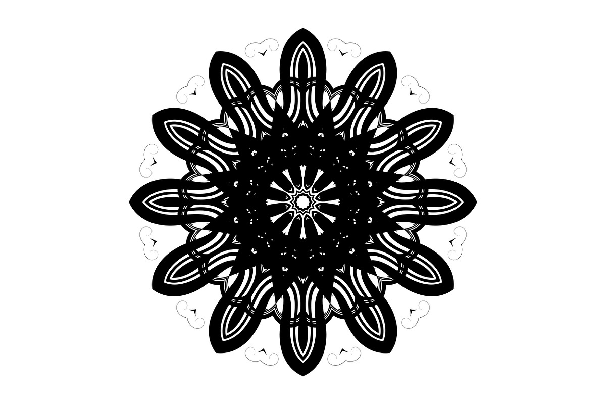 Elegant Mandala Line Art Collection, a Decorative Illustration by NJ Himel (Photo 4 of 101)