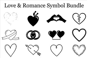 Valentine Romantic Icons Set, a Graphic by Gfx_Store