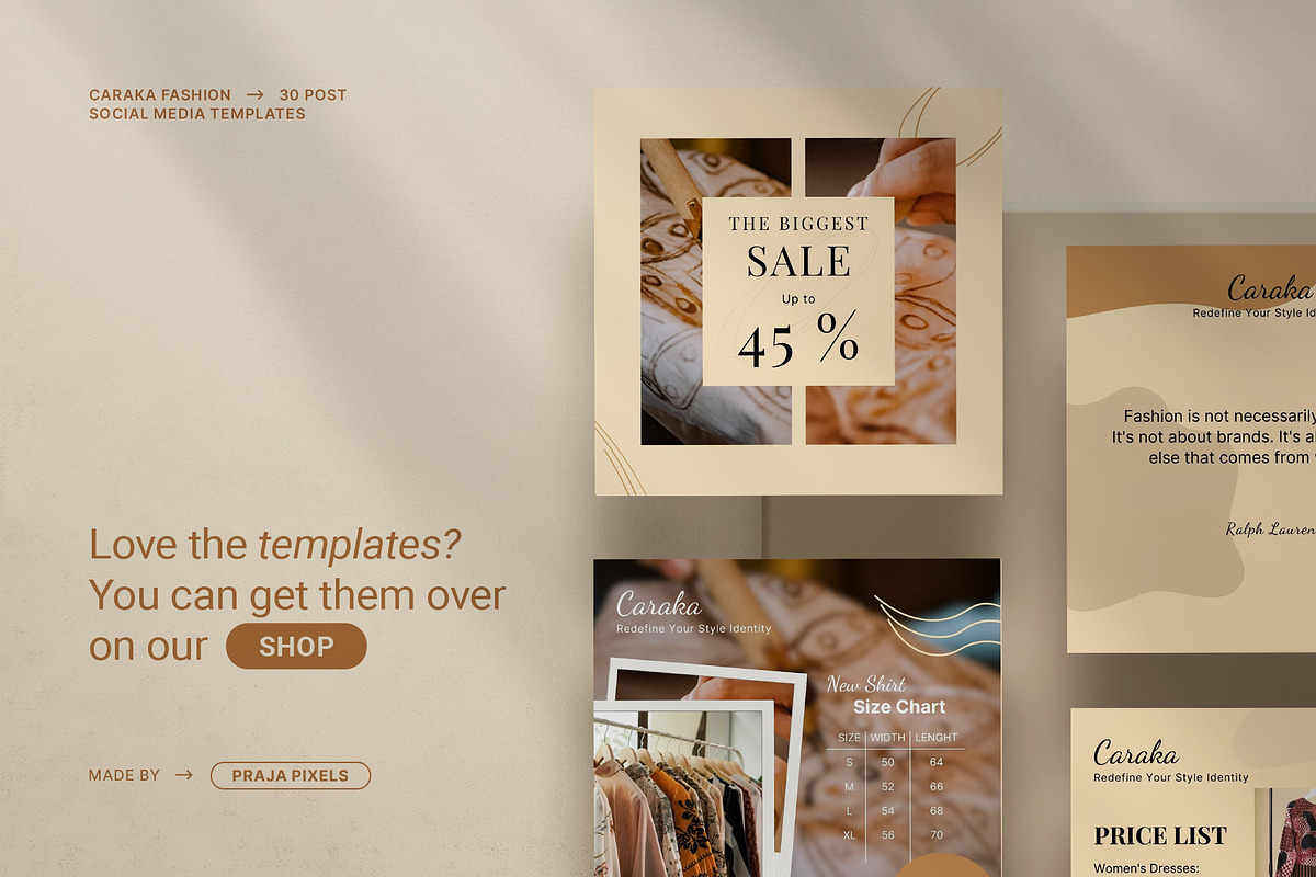 Caraka | Fashion Canva Template, a Social Media Template by prajapixels (Photo 6 of 6)