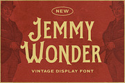 Jemmy Wonder - Vintage Display Font, a Font by Letterhend Studio (Thumbnail 1 of 8)