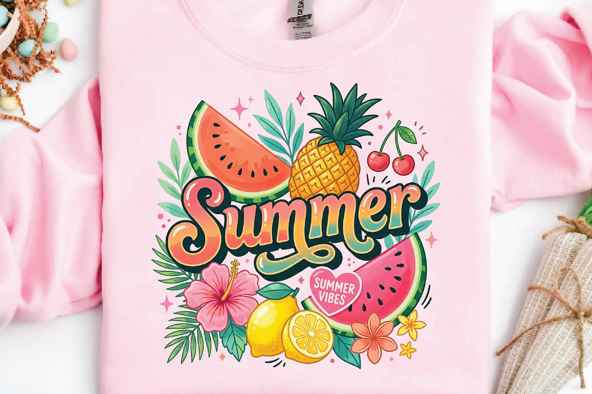 Watermelon Pineapple Sublimation, a Seasonal Illustration by DreamPrint404 (Photo 5 of 6)