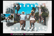 Watercolor Postcard Photo Effects, an Action Add-On by 3d_model_tifotizi (Thumbnail 1 of 5)