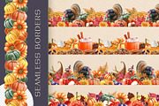 Thanksgiving Watercolor Clipart, a Seasonal Illustration by AnitaPol (Thumbnail 14 of 17)