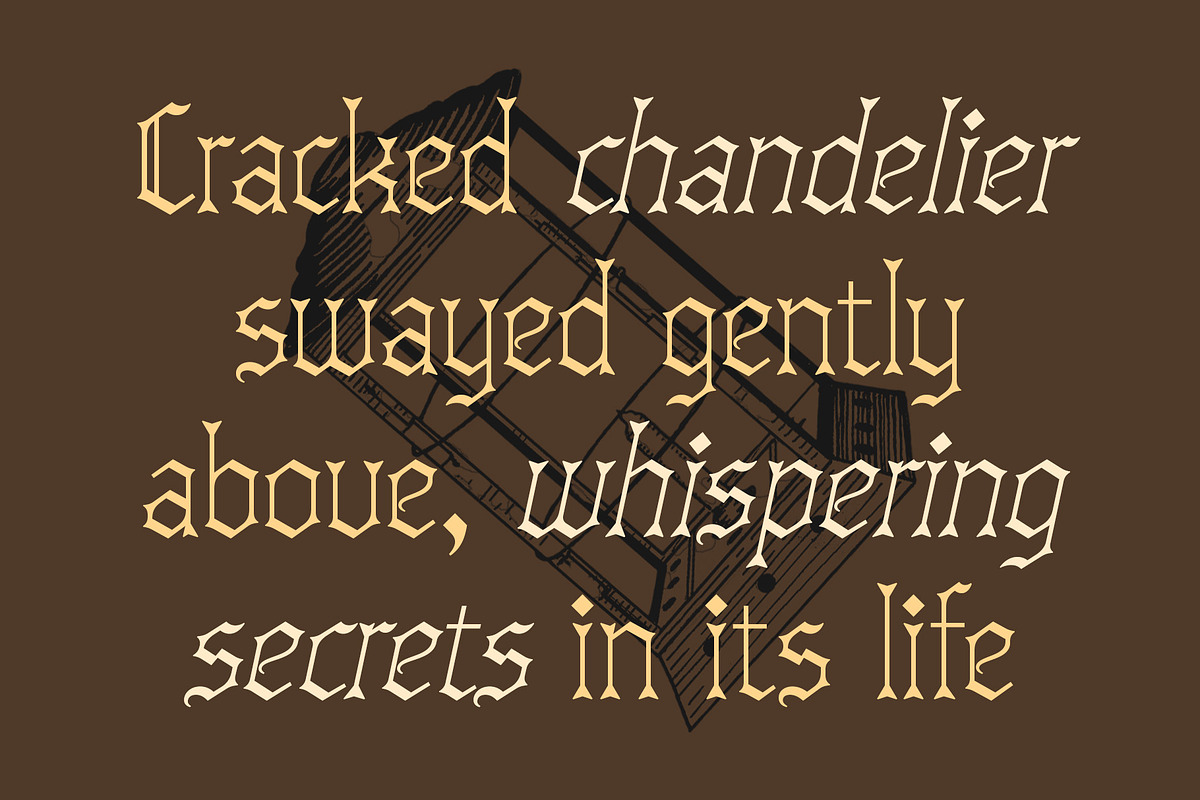 CS Drusilla – Blackletter Font, a Blackletter Font by Craft Supply Co. (Photo 5 of 8)