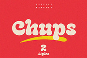 Chups - Groovy Retro Font, a Serif Font by roomspace creative lab (Thumbnail 1 of 14)
