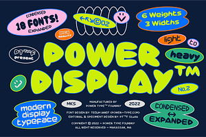 Power Display Font Family